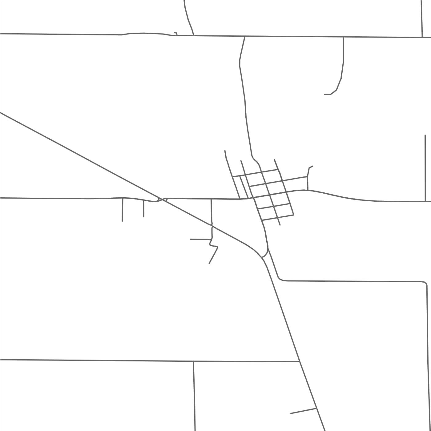 ROAD MAP OF HEWITT, MINNESOTA BY MAPBAKES