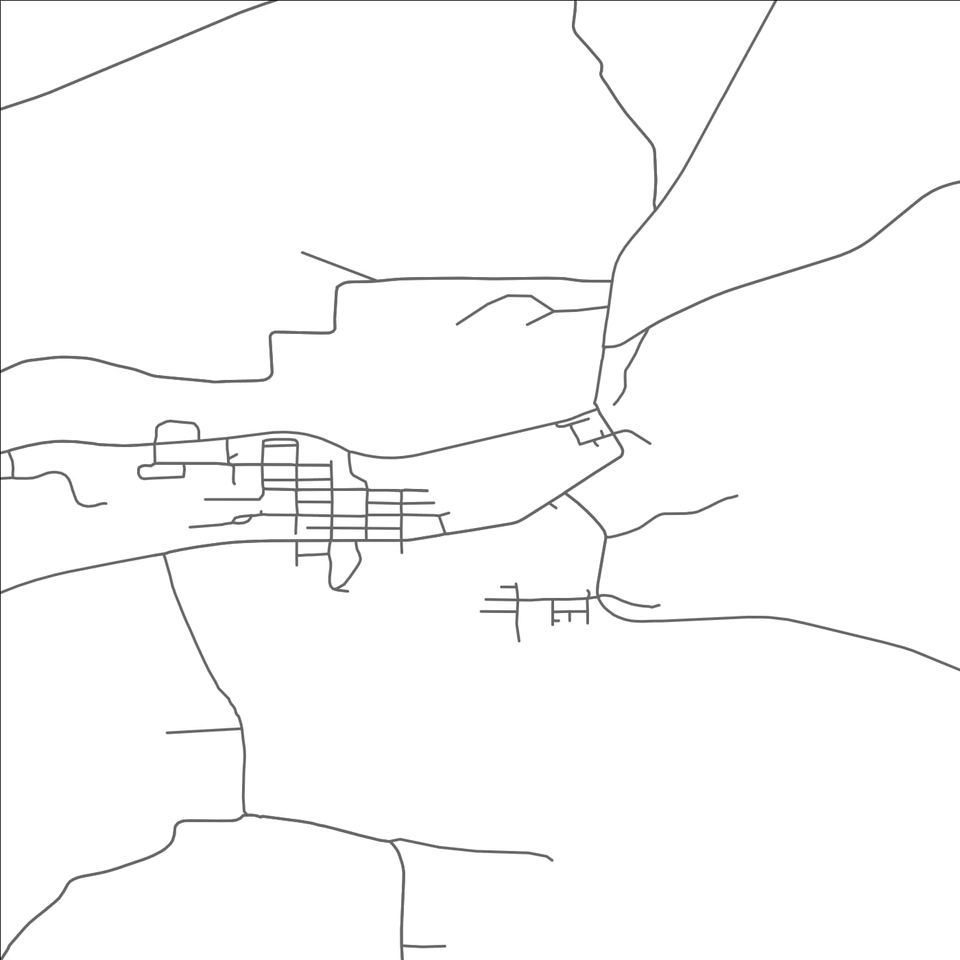 ROAD MAP OF HOKAH, MINNESOTA BY MAPBAKES