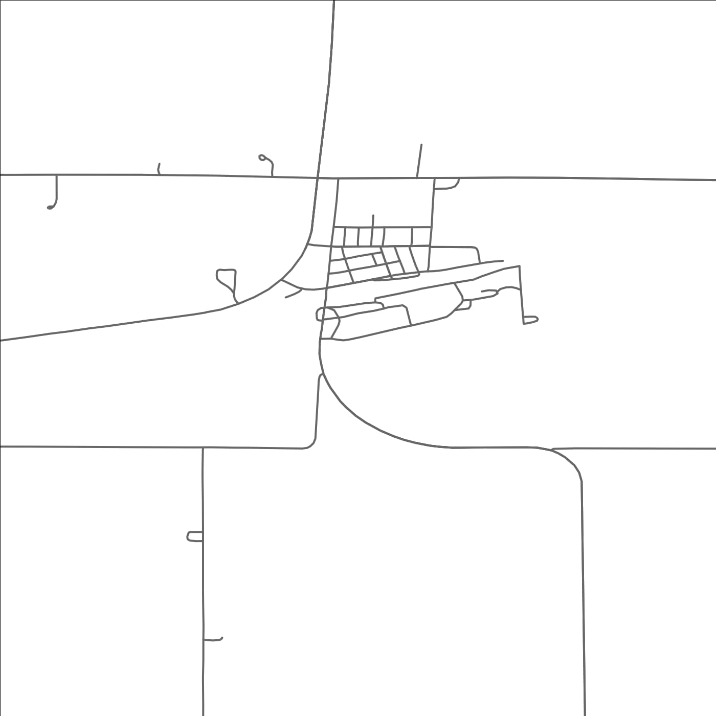 ROAD MAP OF HOLLOWAY, MINNESOTA BY MAPBAKES