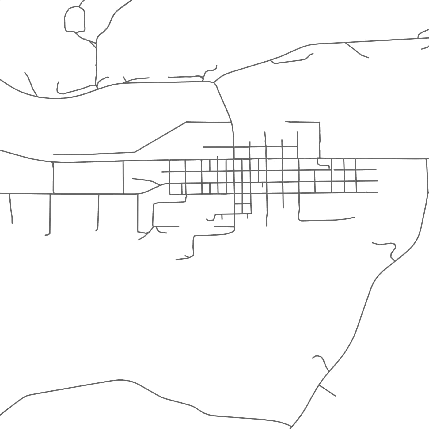 ROAD MAP OF HOUSTON, MINNESOTA BY MAPBAKES