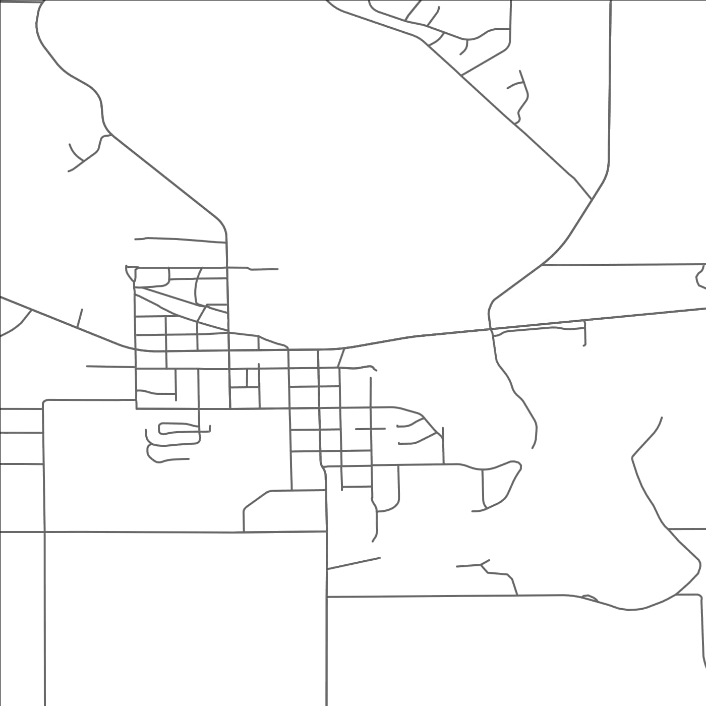 ROAD MAP OF HOWARD LAKE, MINNESOTA BY MAPBAKES