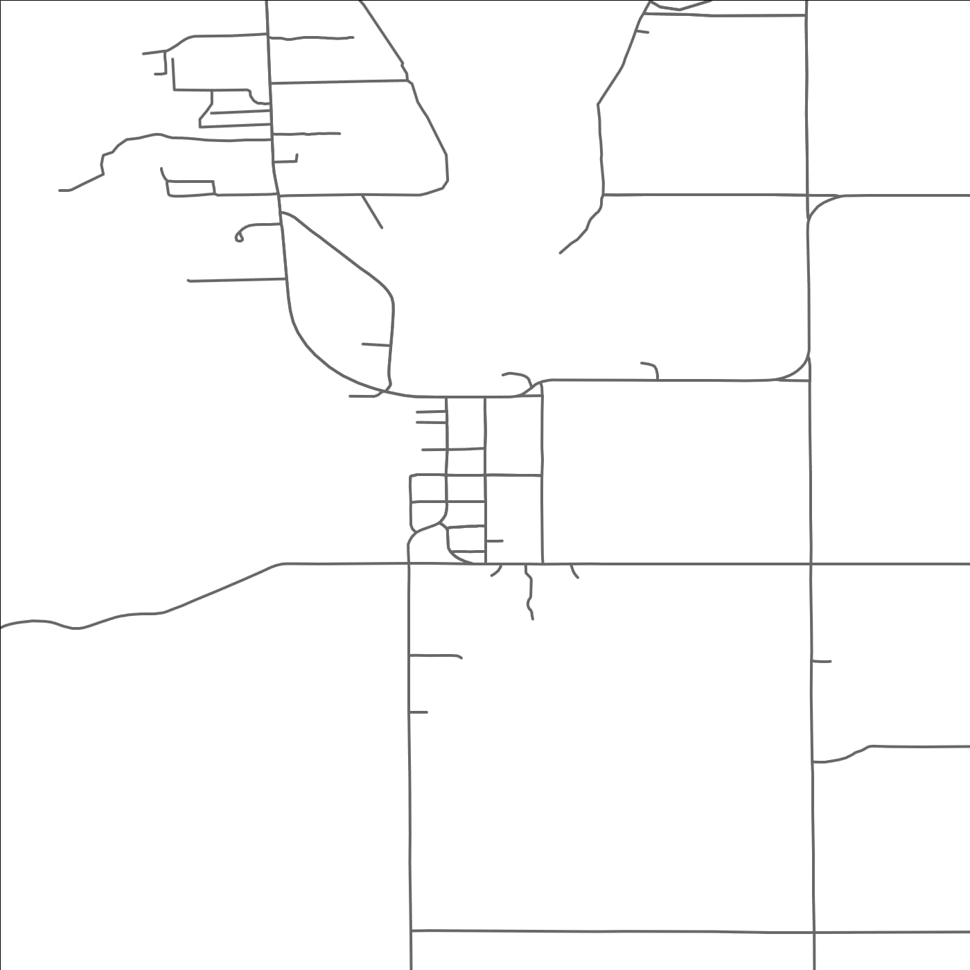 ROAD MAP OF HUBBARD, MINNESOTA BY MAPBAKES