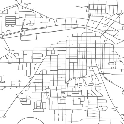 ROAD MAP OF HUTCHINSON, MINNESOTA BY MAPBAKES