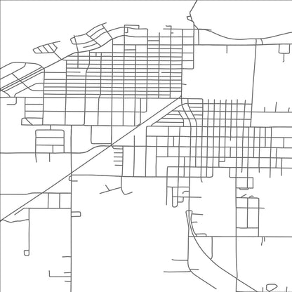 ROAD MAP OF INTERNATIONAL FALLS, MINNESOTA BY MAPBAKES