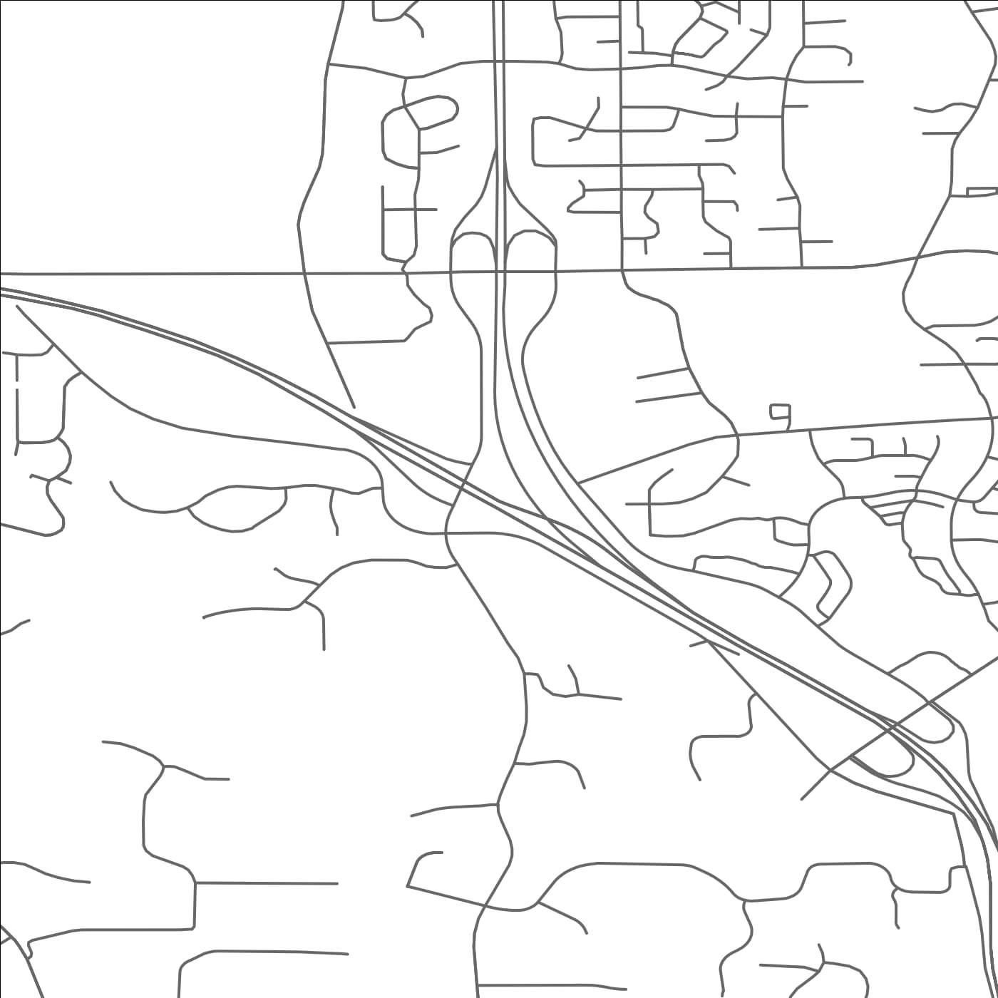 ROAD MAP OF INVER GROVE HEIGHTS, MINNESOTA BY MAPBAKES