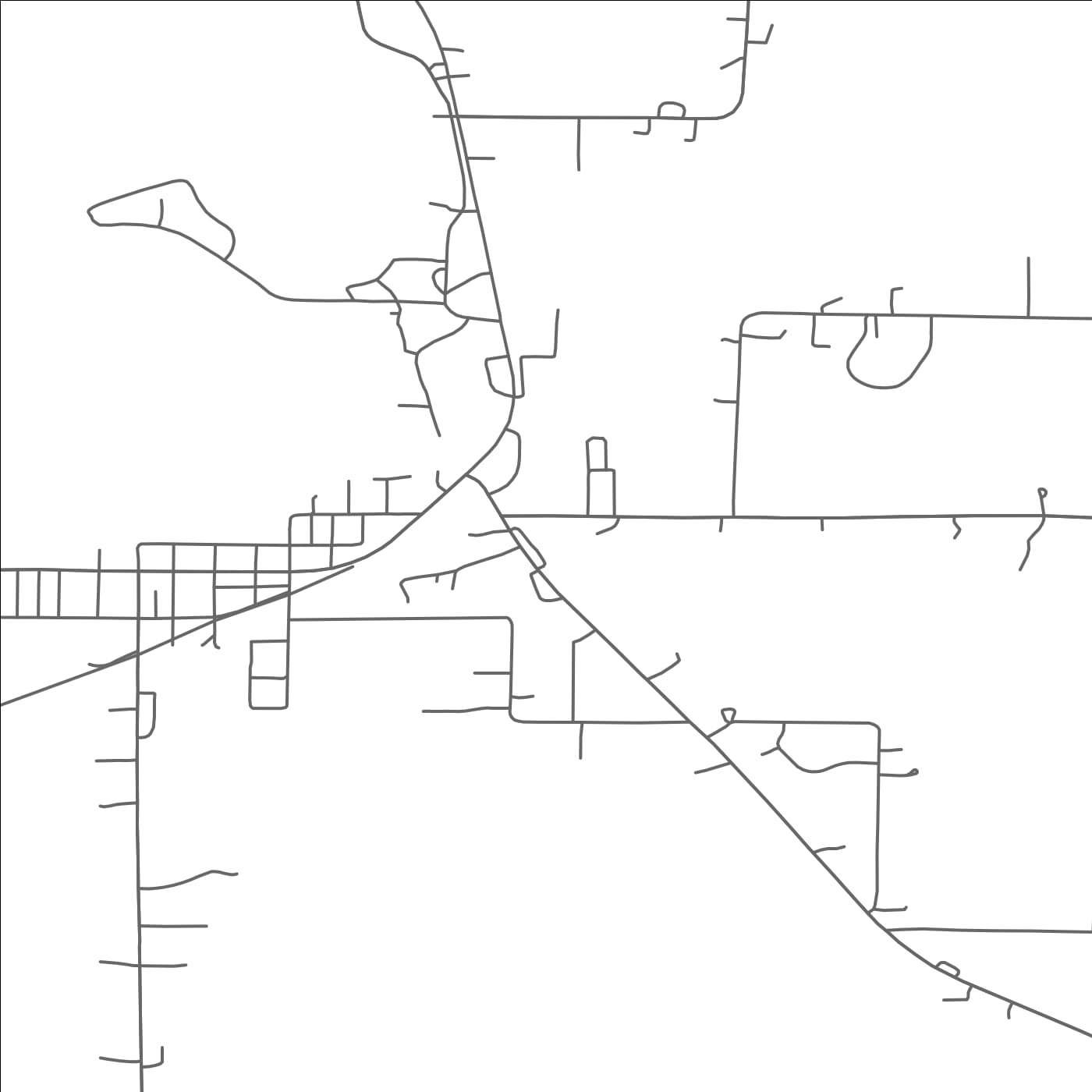 ROAD MAP OF ISLE, MINNESOTA BY MAPBAKES