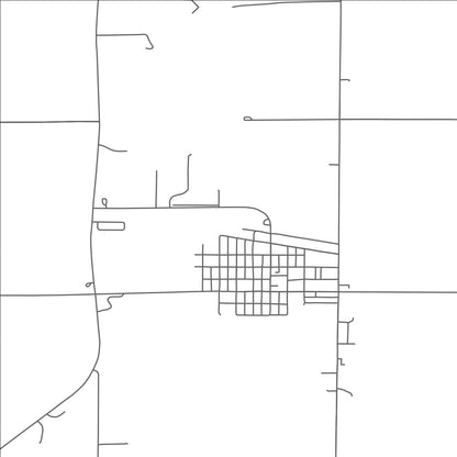 ROAD MAP OF IVANHOE, MINNESOTA BY MAPBAKES