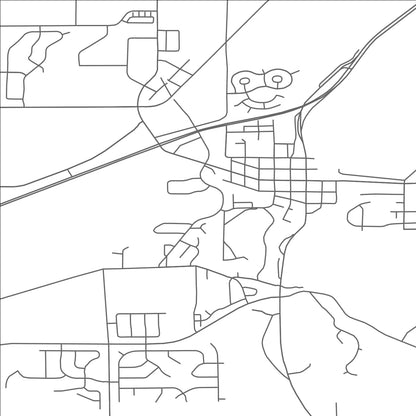 ROAD MAP OF JORDAN, MINNESOTA BY MAPBAKES