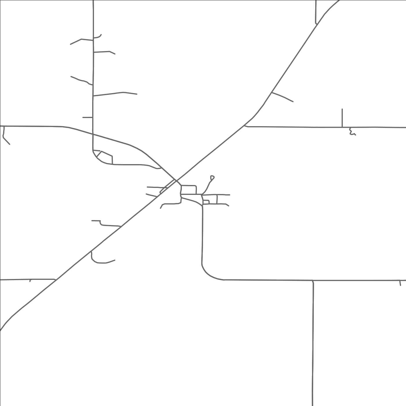 ROAD MAP OF KERRICK, MINNESOTA BY MAPBAKES