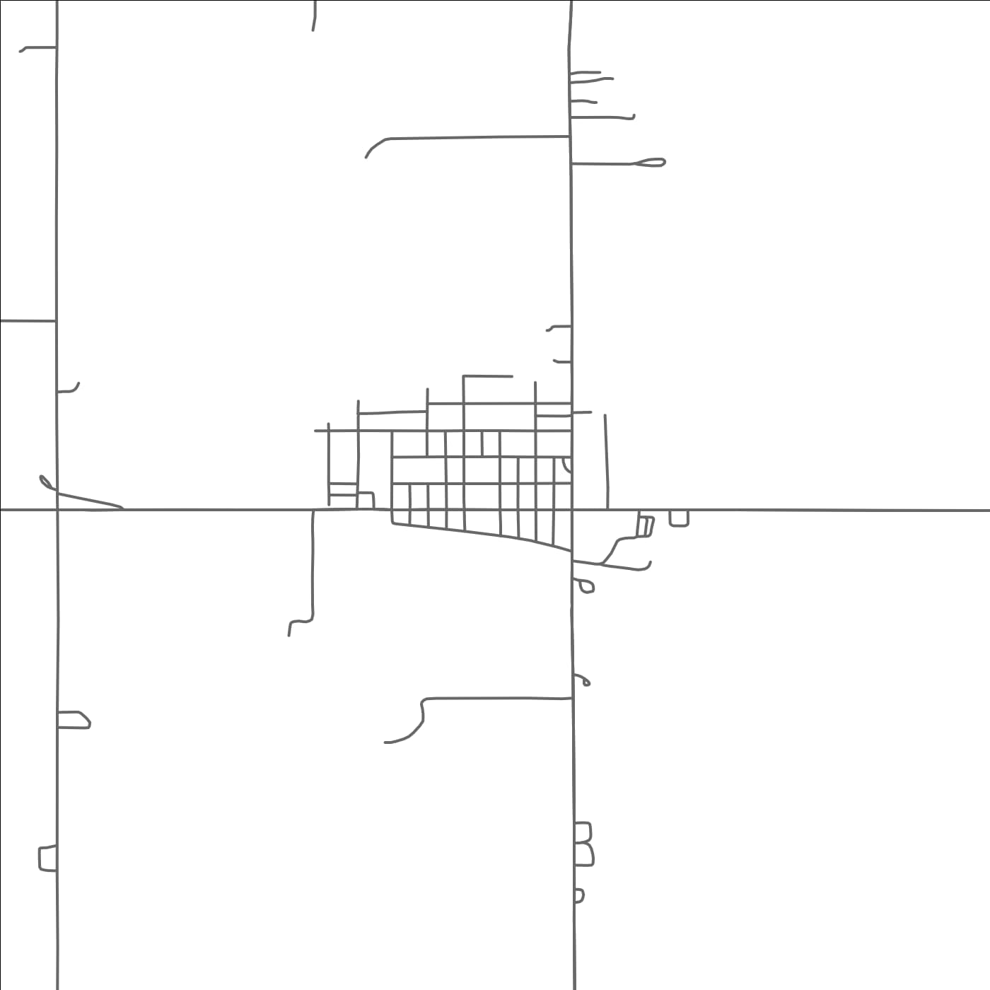 ROAD MAP OF KIESTER, MINNESOTA BY MAPBAKES