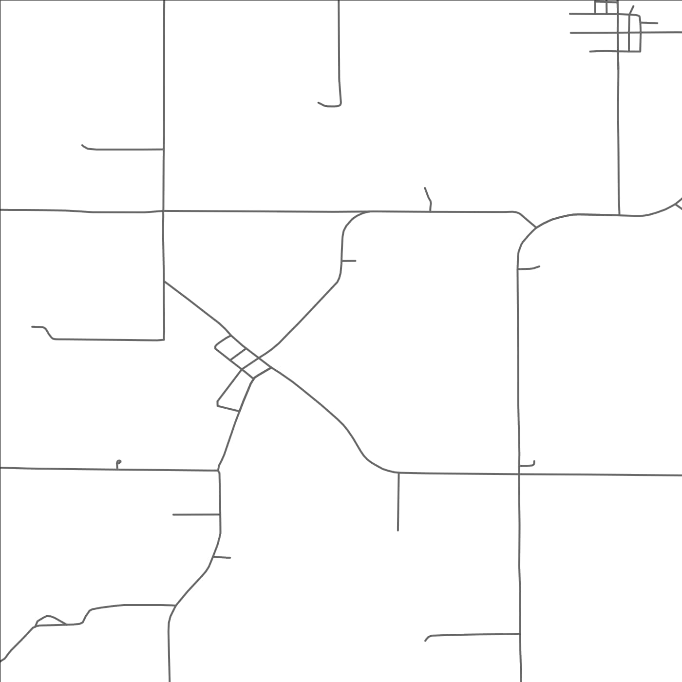 ROAD MAP OF KINBRAE, MINNESOTA BY MAPBAKES