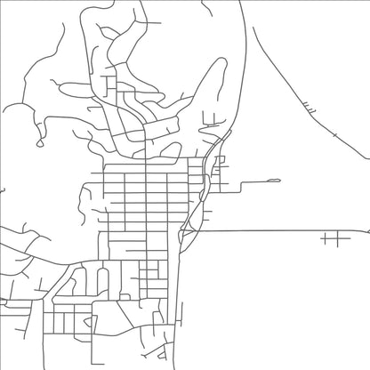 ROAD MAP OF LA CRESCENT, MINNESOTA BY MAPBAKES