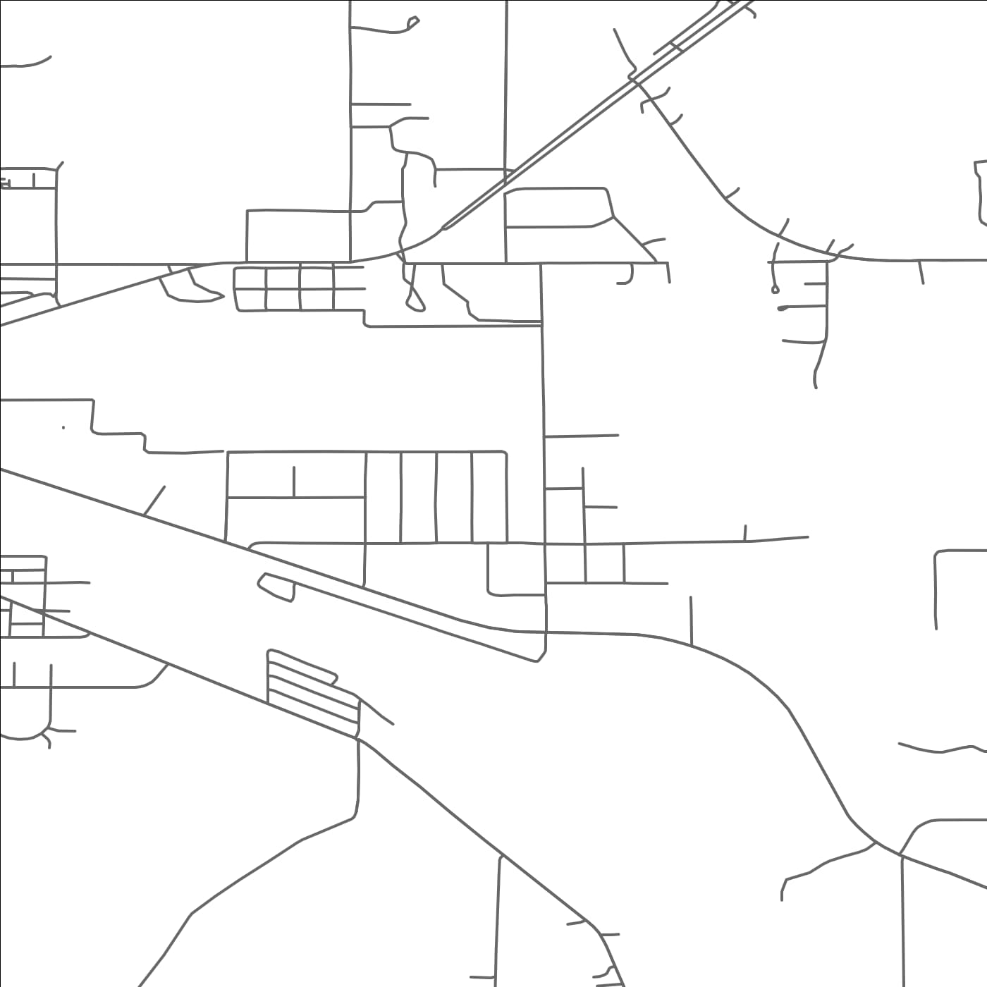 ROAD MAP OF LA PRAIRIE, MINNESOTA BY MAPBAKES