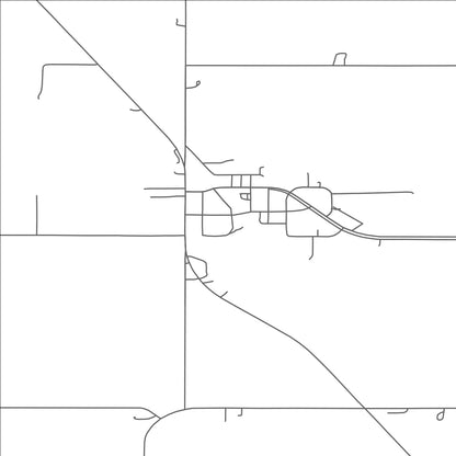 ROAD MAP OF LAKE BRONSON, MINNESOTA BY MAPBAKES