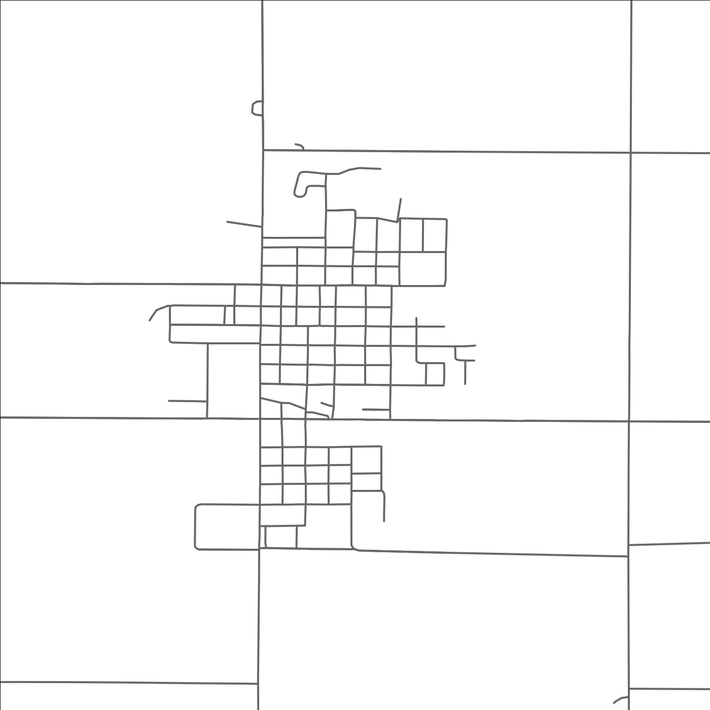 ROAD MAP OF LAKEFIELD, MINNESOTA BY MAPBAKES