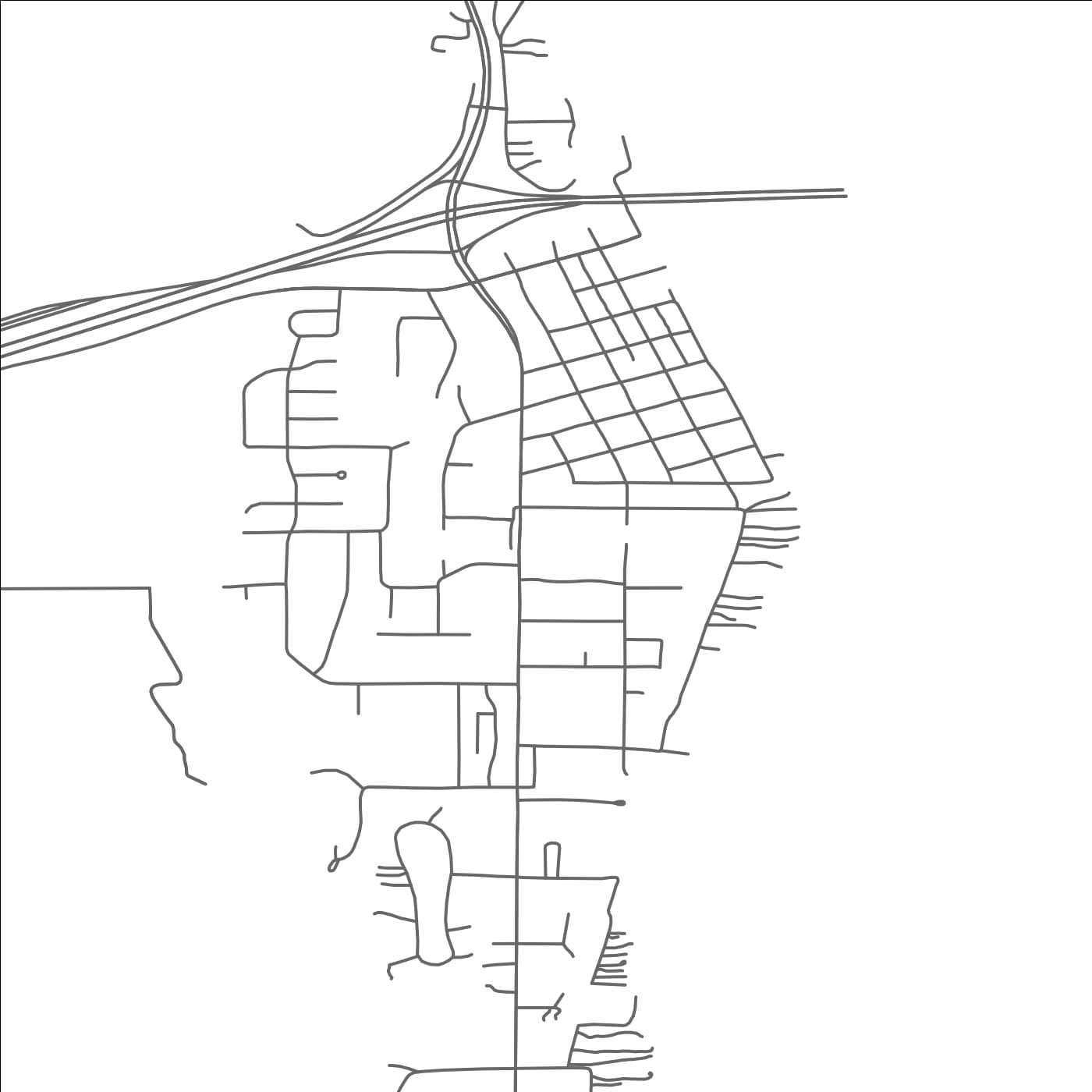 ROAD MAP OF LAKELAND SHORES, MINNESOTA BY MAPBAKES