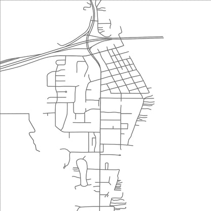 ROAD MAP OF LAKELAND SHORES, MINNESOTA BY MAPBAKES