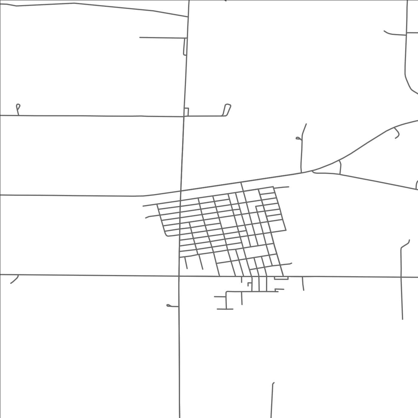 ROAD MAP OF LAMBERTON, MINNESOTA BY MAPBAKES