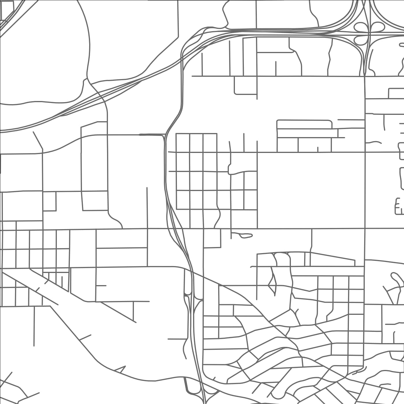 ROAD MAP OF LAUDERDALE, MINNESOTA BY MAPBAKES