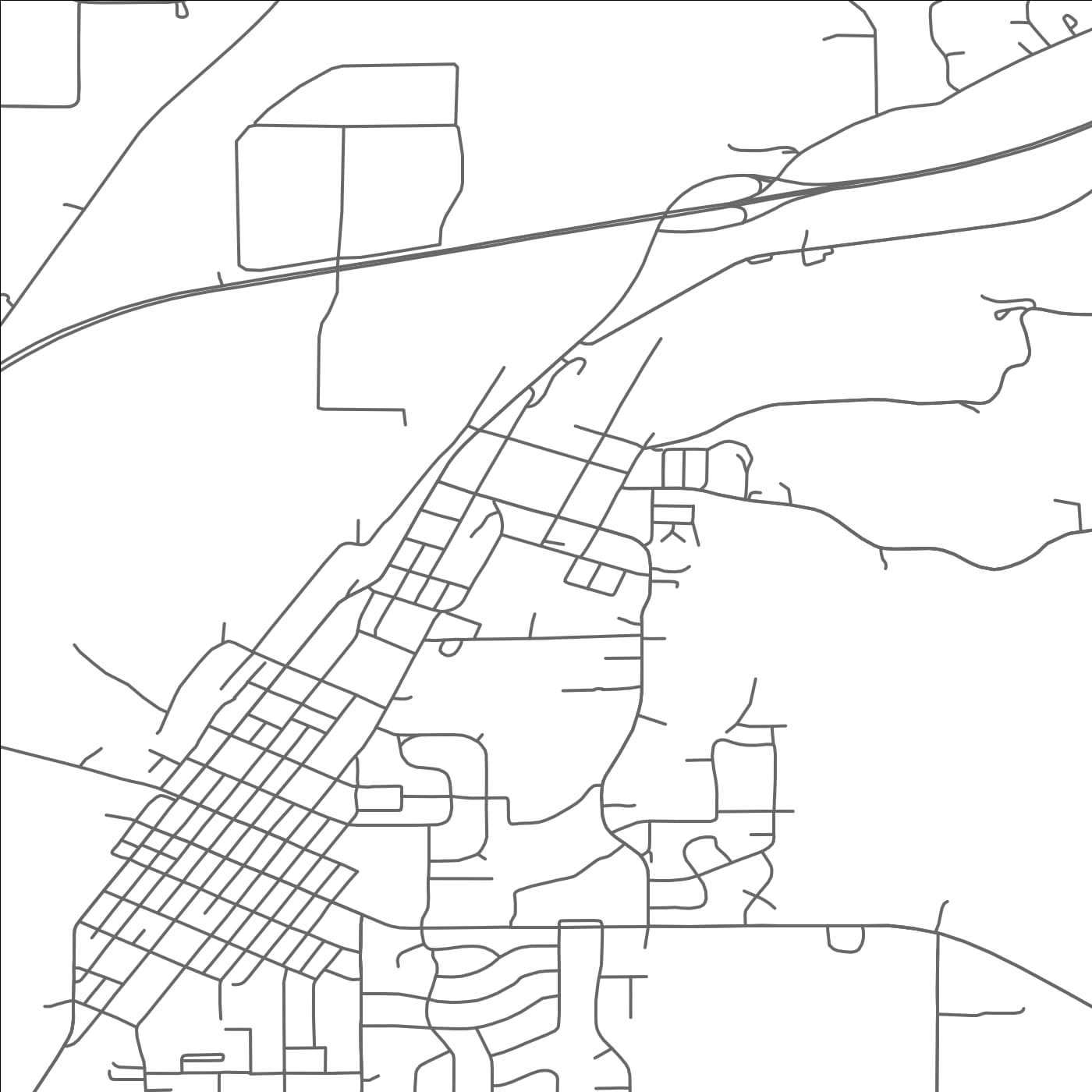 ROAD MAP OF LE SUEUR, MINNESOTA BY MAPBAKES