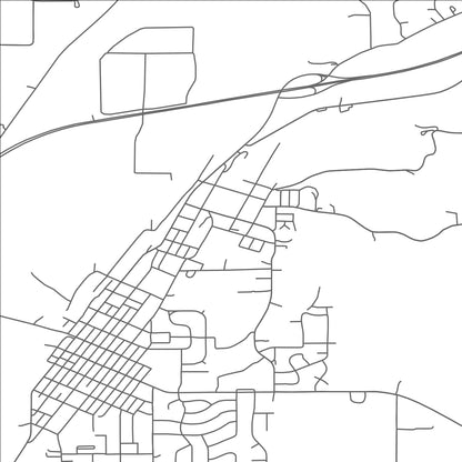 ROAD MAP OF LE SUEUR, MINNESOTA BY MAPBAKES