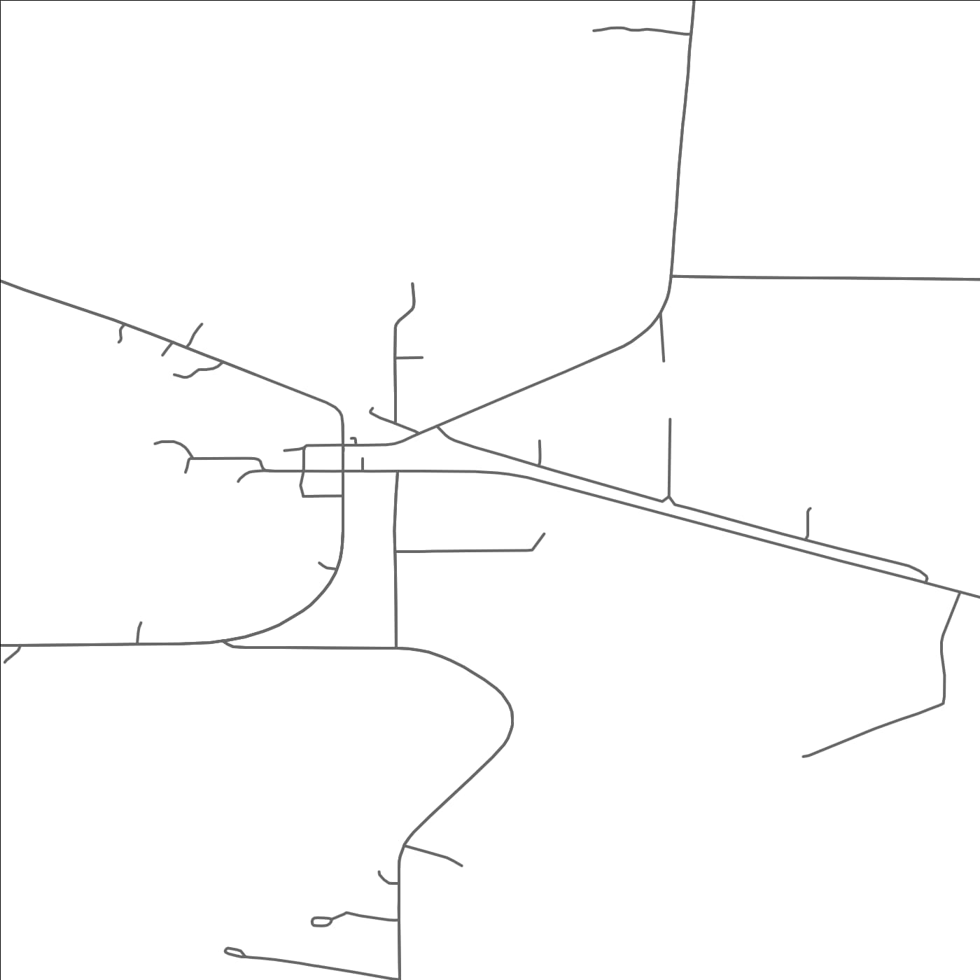 ROAD MAP OF LEONARD, MINNESOTA BY MAPBAKES