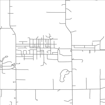 ROAD MAP OF LESTER PRAIRIE, MINNESOTA BY MAPBAKES