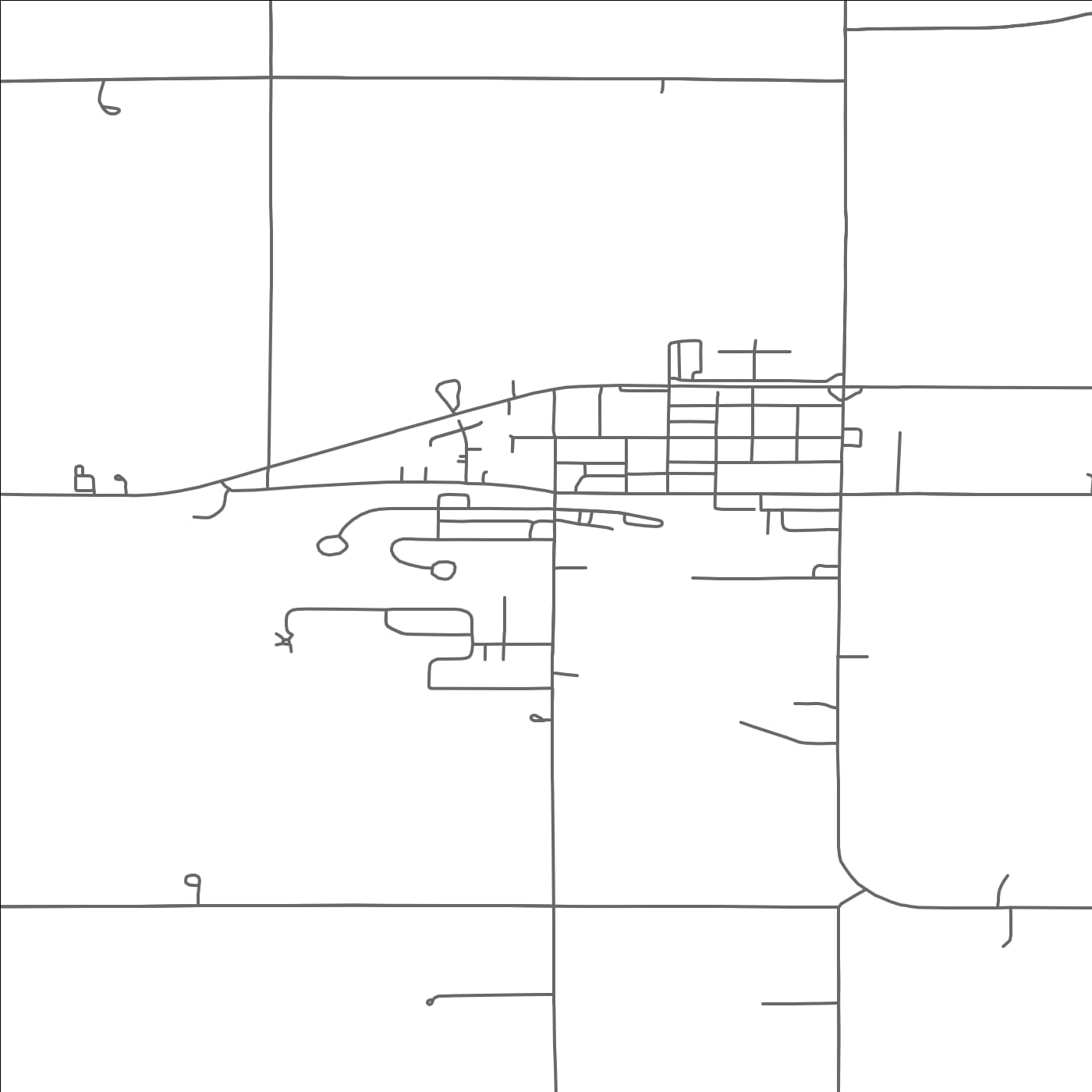 ROAD MAP OF LEWISTON, MINNESOTA BY MAPBAKES