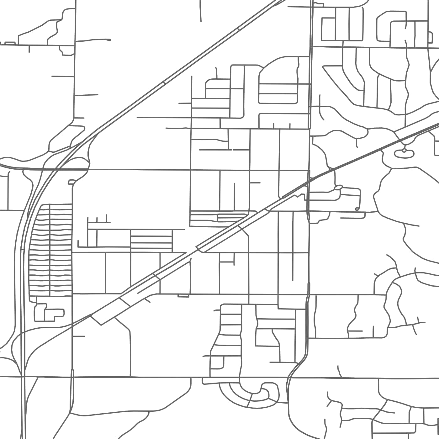 ROAD MAP OF LEXINGTON, MINNESOTA BY MAPBAKES