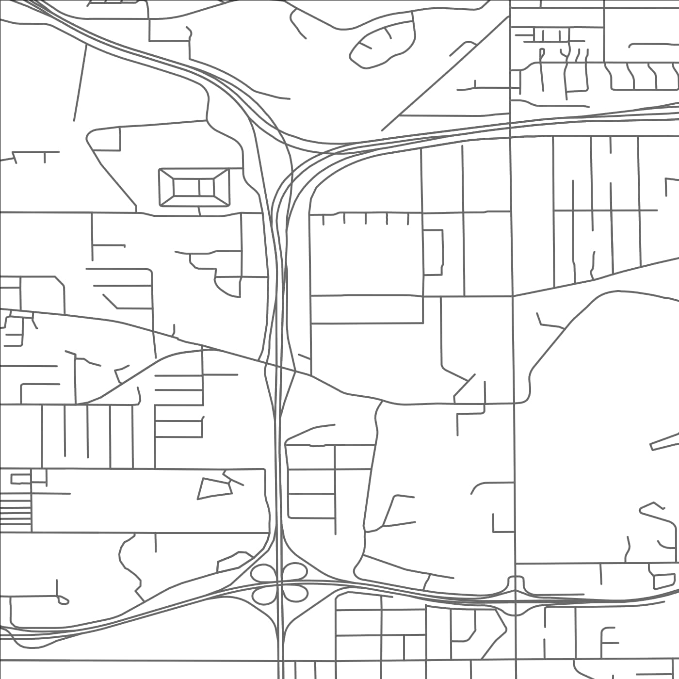 ROAD MAP OF LITTLE CANADA, MINNESOTA BY MAPBAKES