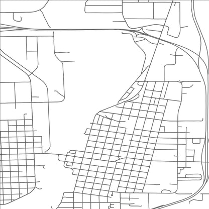 ROAD MAP OF LITTLE FALLS, MINNESOTA BY MAPBAKES