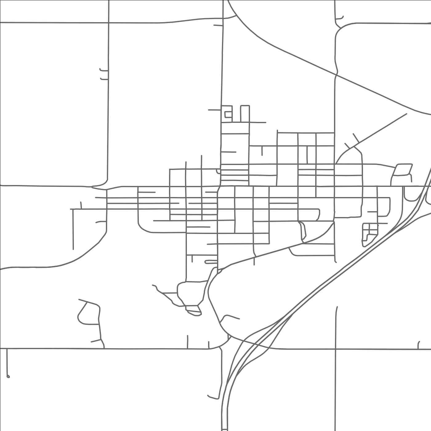 ROAD MAP OF MADELIA, MINNESOTA BY MAPBAKES