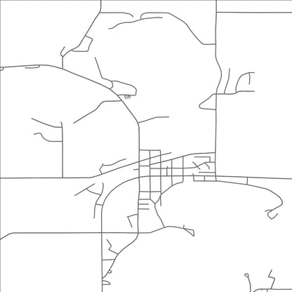 ROAD MAP OF MADISON, MINNESOTA BY MAPBAKES