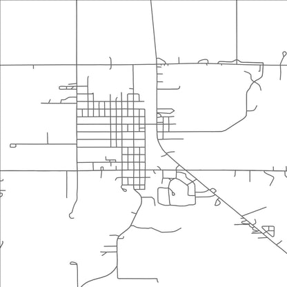 ROAD MAP OF MAHNOMEN, MINNESOTA BY MAPBAKES