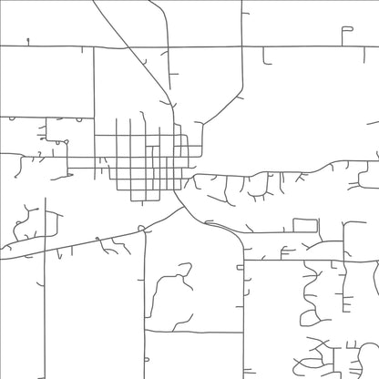 ROAD MAP OF MANTORVILLE, MINNESOTA BY MAPBAKES