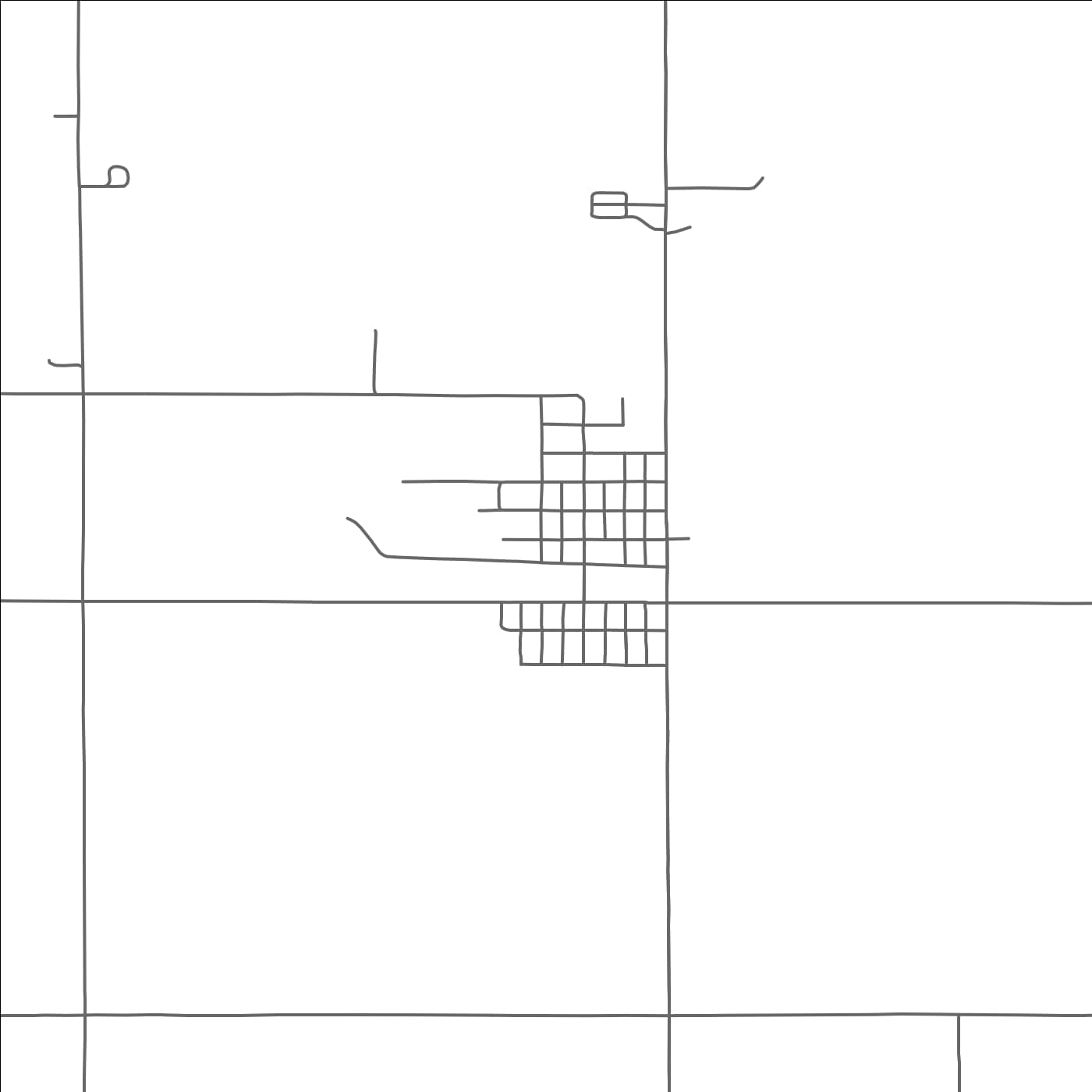 ROAD MAP OF MARIETTA, MINNESOTA BY MAPBAKES