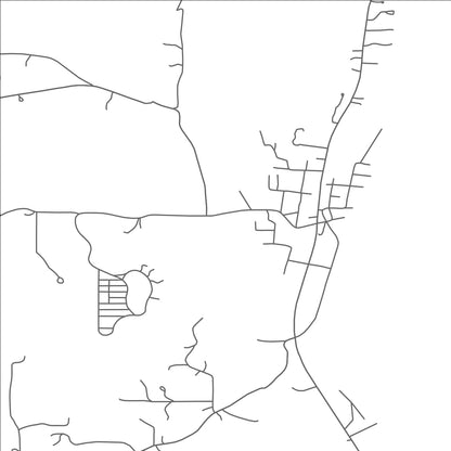 ROAD MAP OF MARINE ON ST. CROIX, MINNESOTA BY MAPBAKES