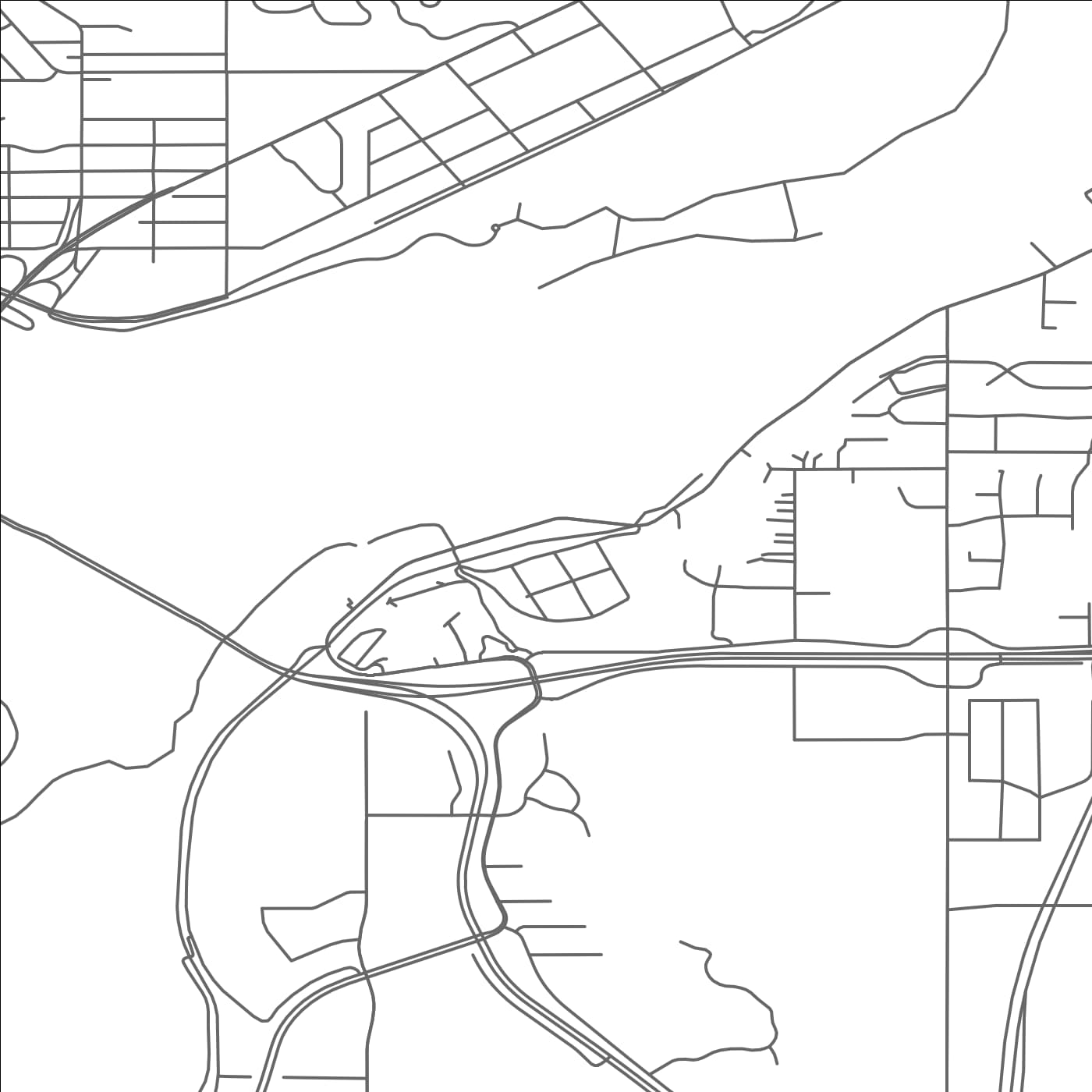 ROAD MAP OF MENDOTA, MINNESOTA BY MAPBAKES