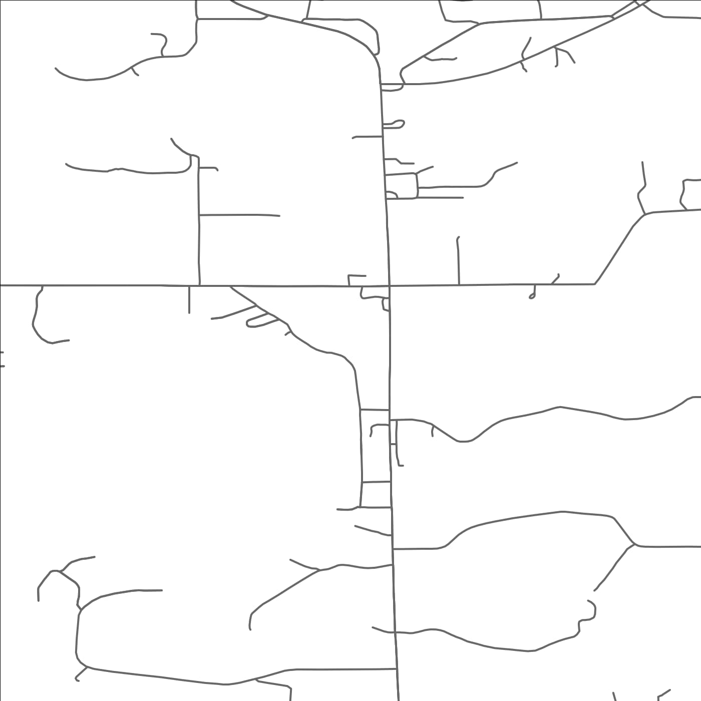 ROAD MAP OF MERRIFIELD, MINNESOTA BY MAPBAKES