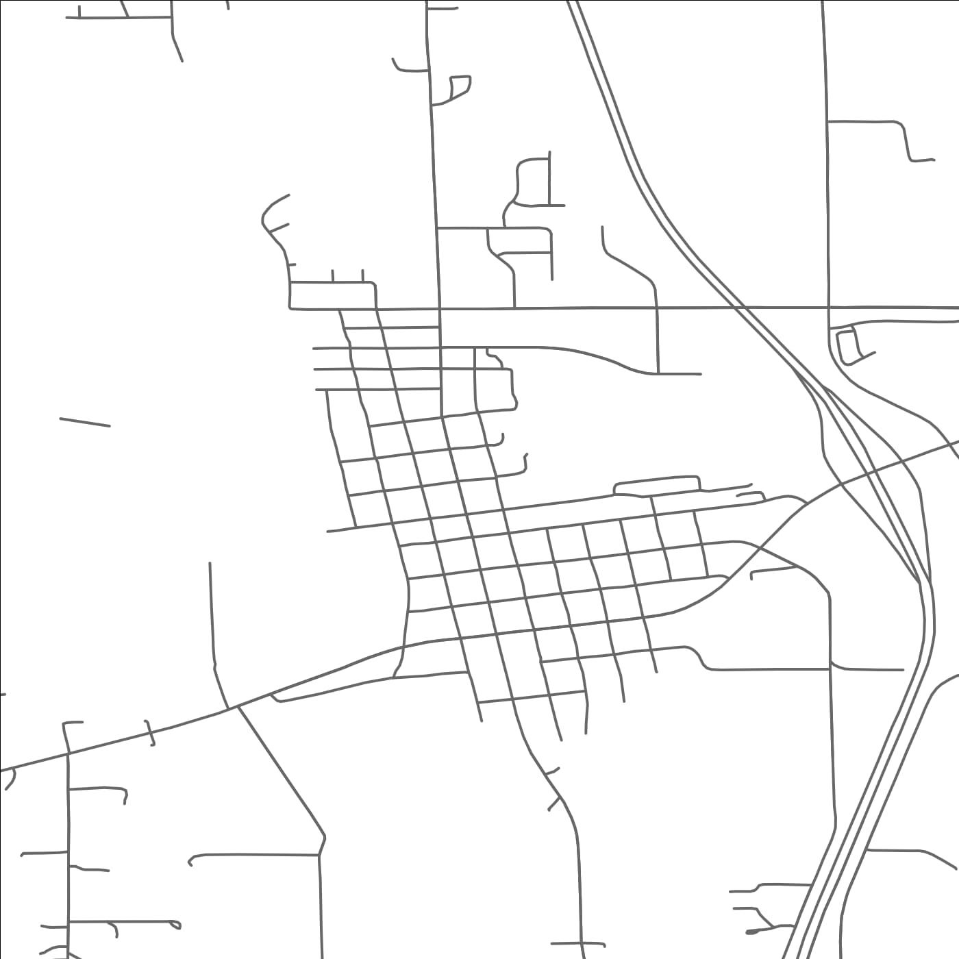 ROAD MAP OF MILACA, MINNESOTA BY MAPBAKES