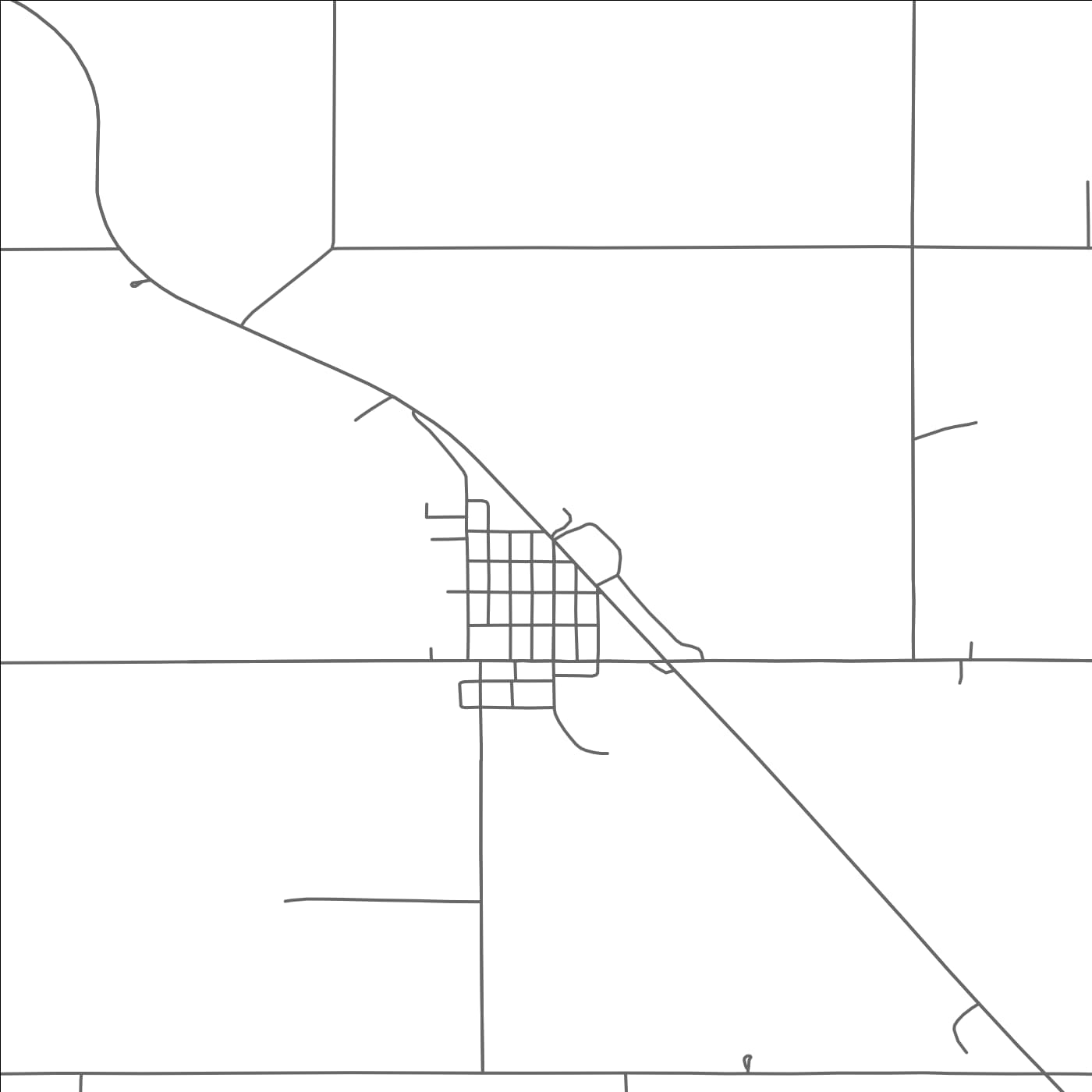 ROAD MAP OF MILAN, MINNESOTA BY MAPBAKES