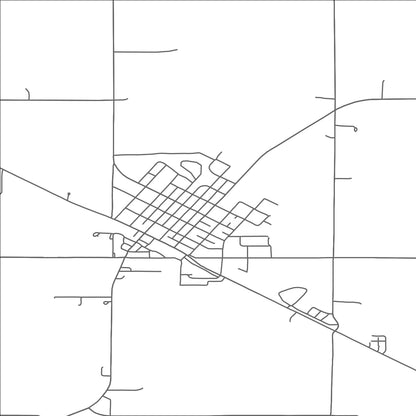 ROAD MAP OF MINNEOTA, MINNESOTA BY MAPBAKES