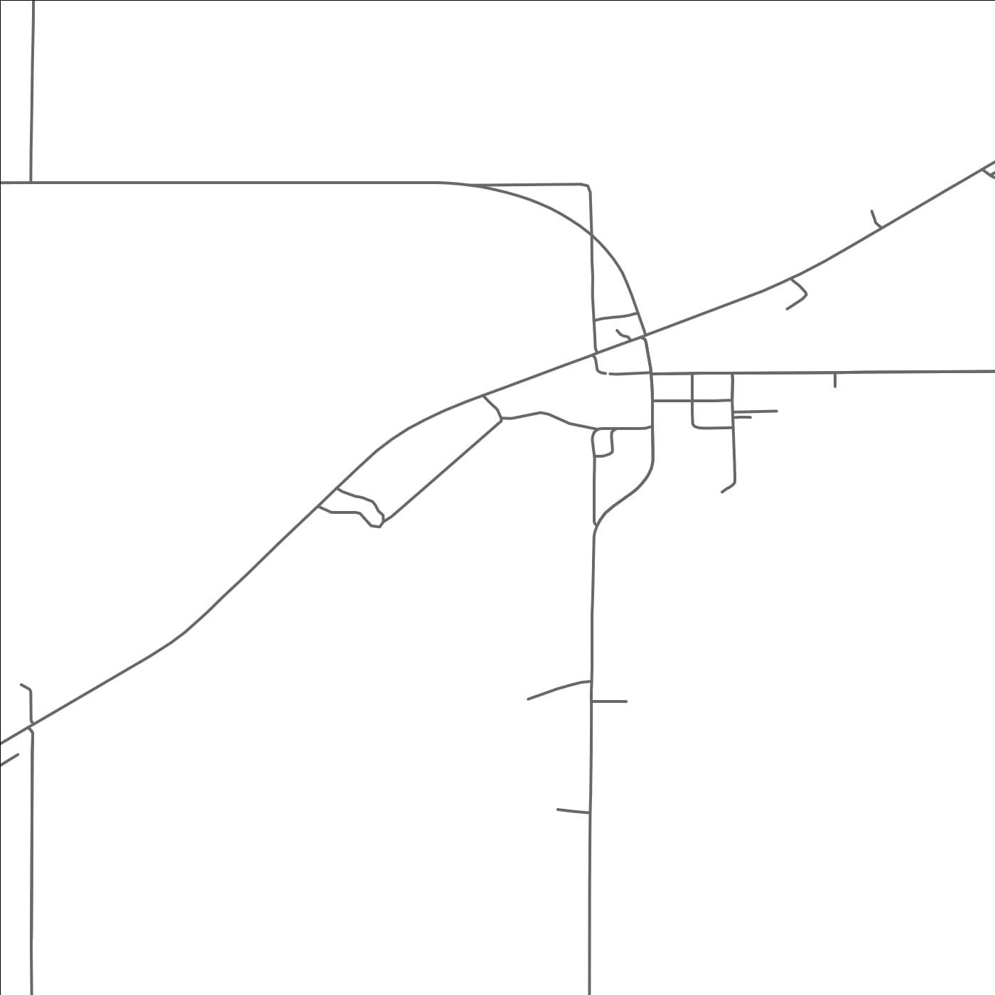 ROAD MAP OF MIZPAH, MINNESOTA BY MAPBAKES