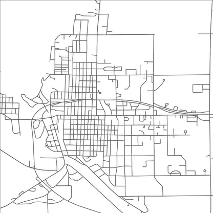 ROAD MAP OF MONTEVIDEO, MINNESOTA BY MAPBAKES