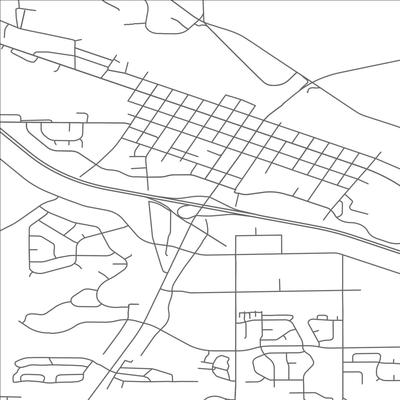 ROAD MAP OF MONTICELLO, MINNESOTA BY MAPBAKES