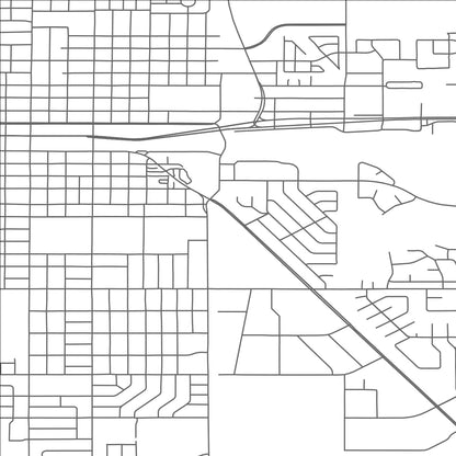 ROAD MAP OF MOORHEAD, MINNESOTA BY MAPBAKES