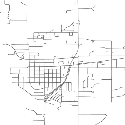 ROAD MAP OF MORA, MINNESOTA BY MAPBAKES