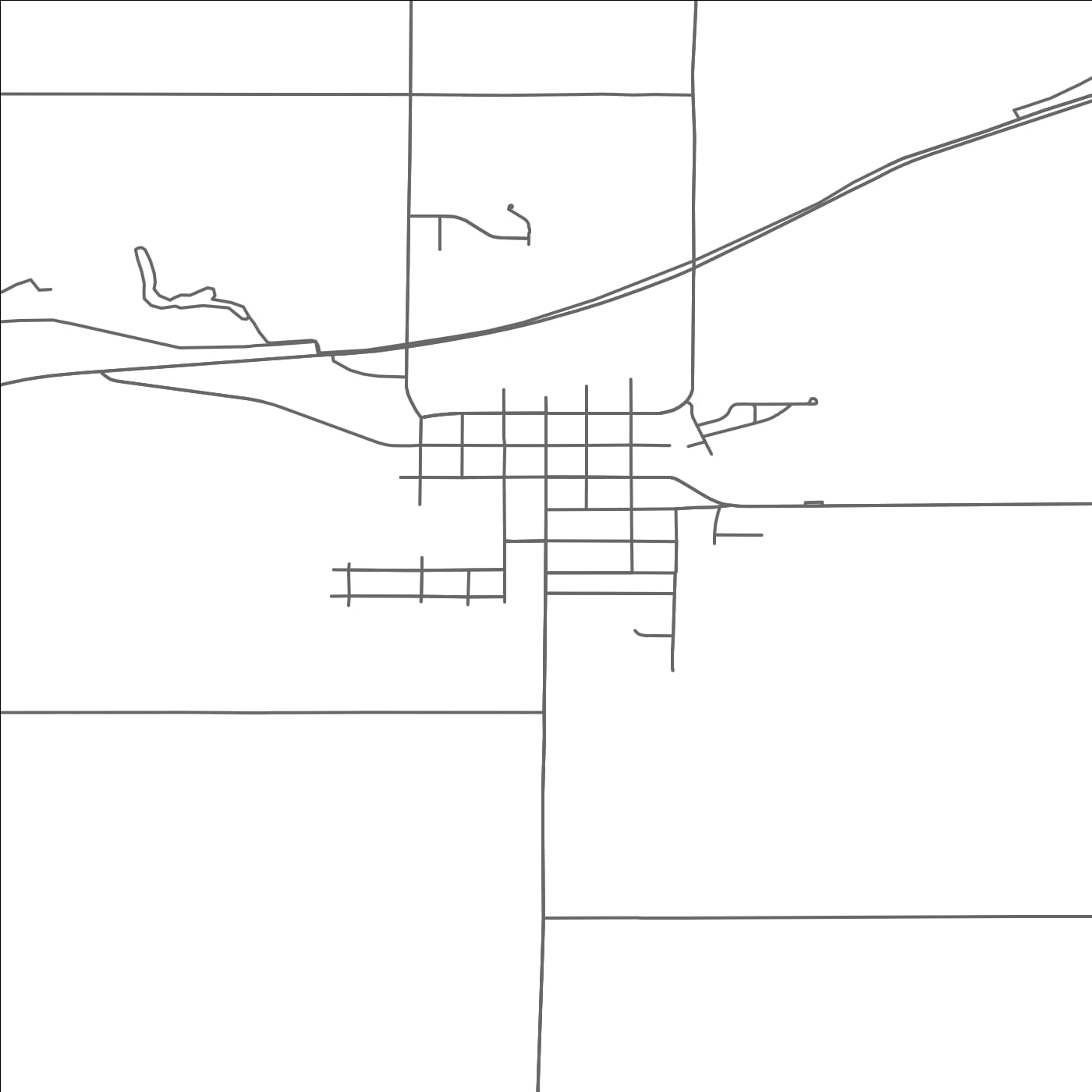 ROAD MAP OF MORRISTOWN, MINNESOTA BY MAPBAKES