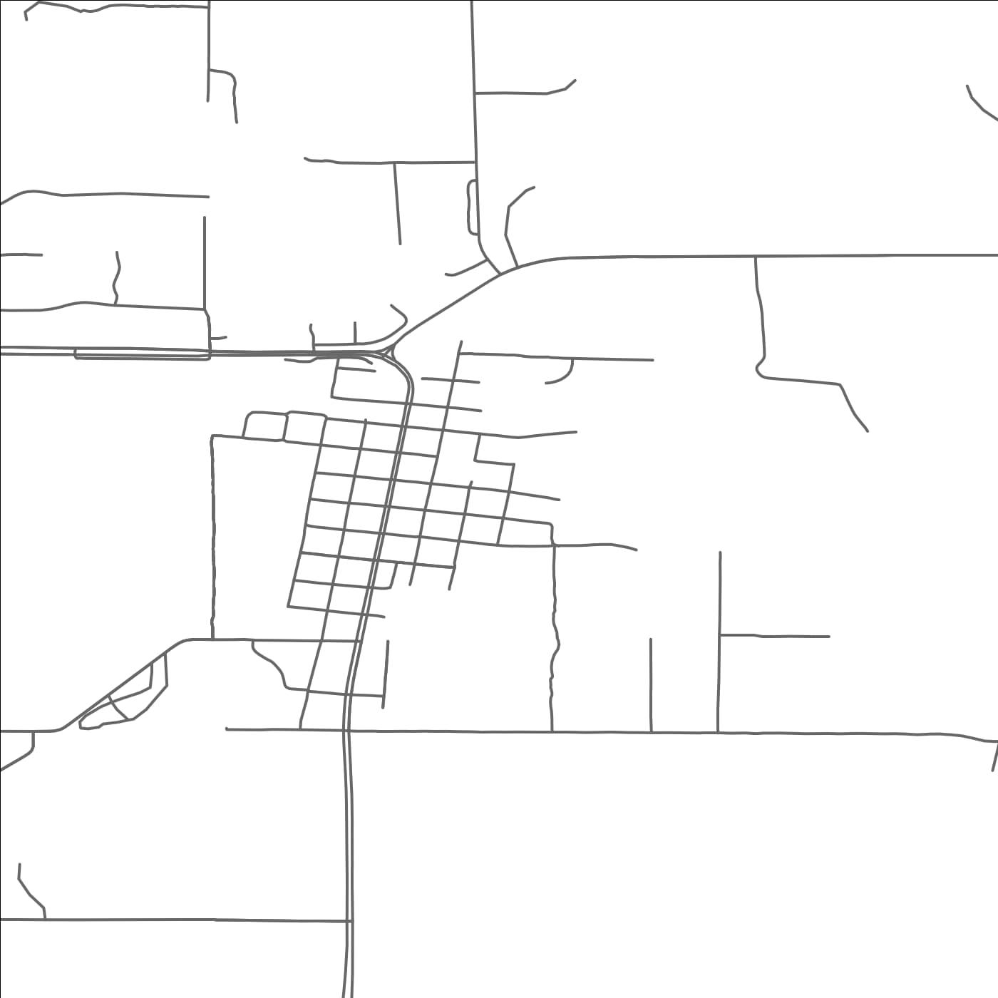 ROAD MAP OF MOTLEY, MINNESOTA BY MAPBAKES