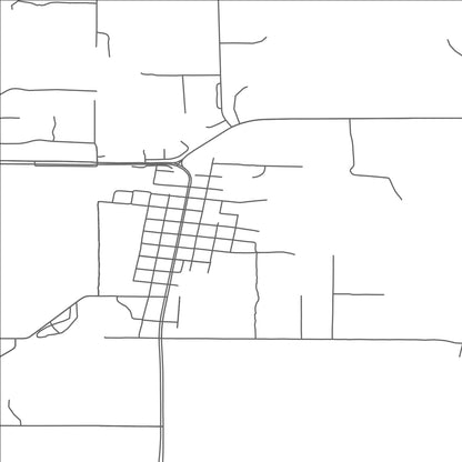 ROAD MAP OF MOTLEY, MINNESOTA BY MAPBAKES